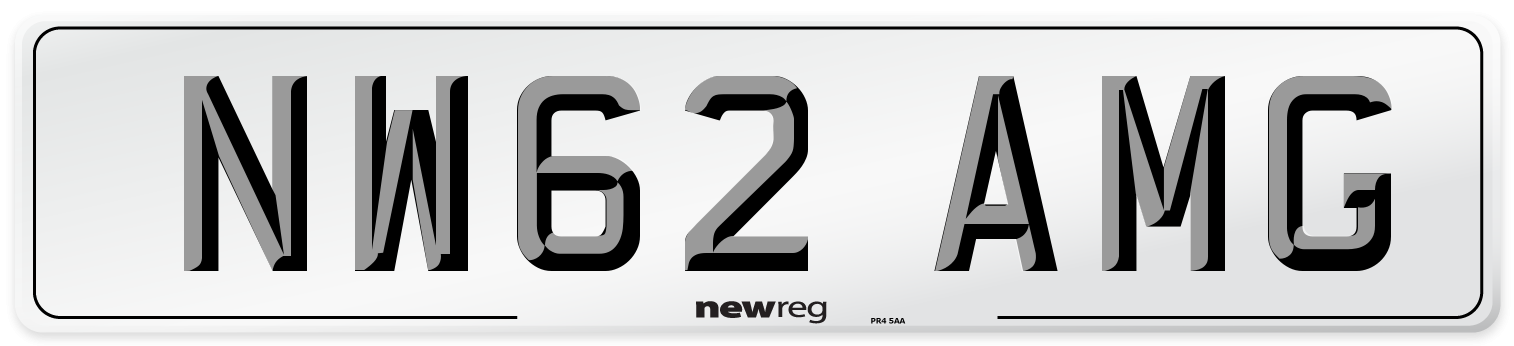 NW62 AMG Number Plate from New Reg